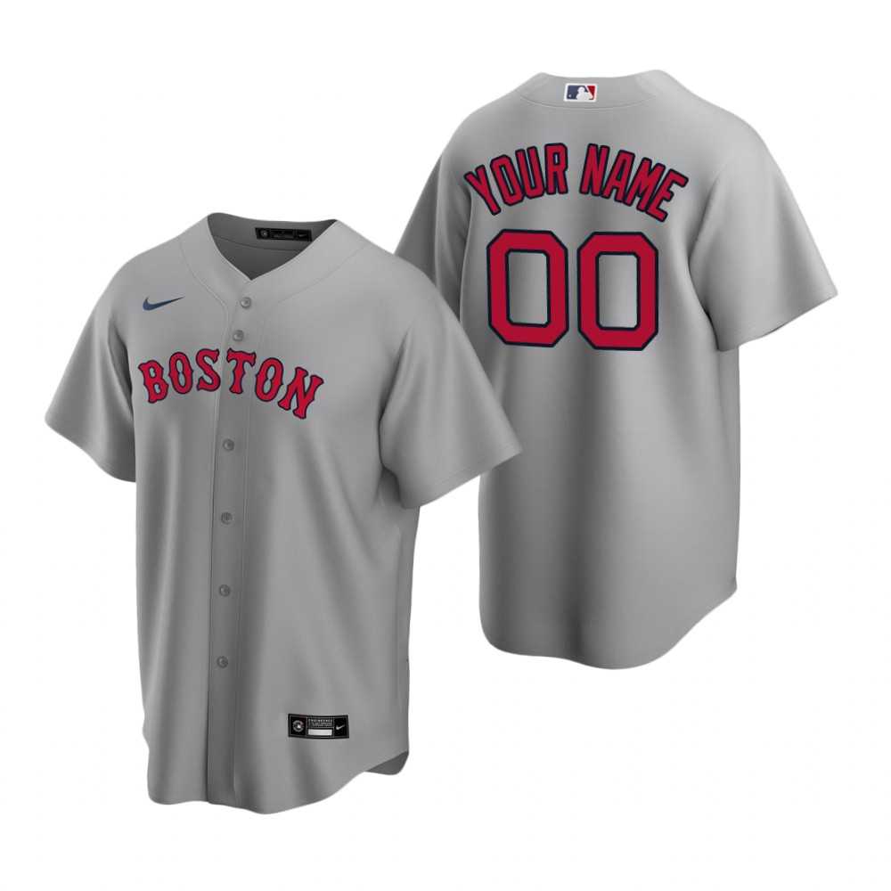 Boston Red Sox Customized Nike Gray Stitched MLB Cool Base Road Jersey,We sell and wholesale Boston Red Sox Customized Nike Gray Stitched MLB Cool Base Road Jersey on line form chian!
